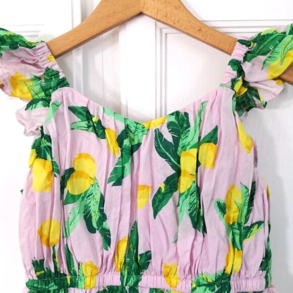 Crew Cuts Girls' Lemon Dress And Sleeveless Tie-front Button-up Top Set- 2 Piece - Picture 4 of 11